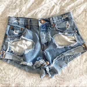 One Teaspoon Bandits Jean Shorts